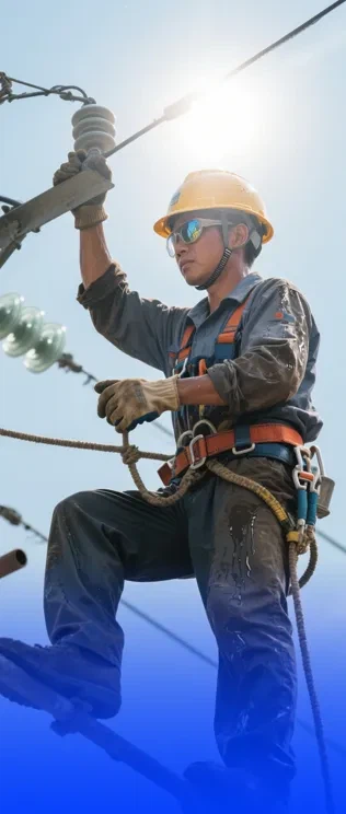 High-altitude worker